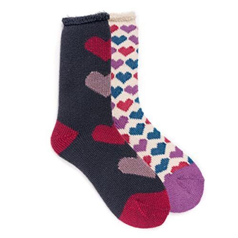 MUK LUKS Kid's Thermal Socks - Large (3-5) - (2 Pack)
